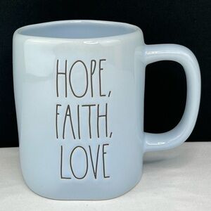 Rae Dunn - ‘Hope Faith Love’ ceramic mug. NWT